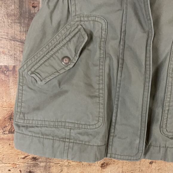 Gap Kids 3 in 1 Hooded Parka Utility Jacket Faux Fur Vest Army Green Size Small - Picture 3 of 15